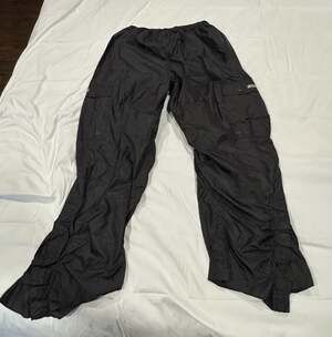 Vintage Stearns Dry Wear Waterproof Nylon Ripstop Cargo Pants Black